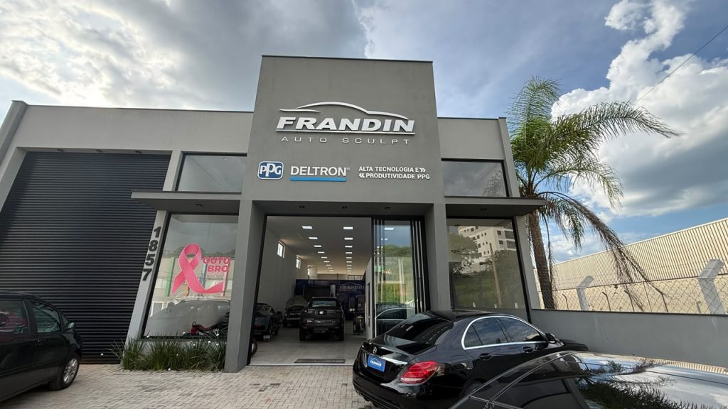 Fachada da Frandin Reparações Automotivas em São João da Boa Vista